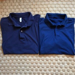 American Apparel Levi’s Vtg navy polo shirts med